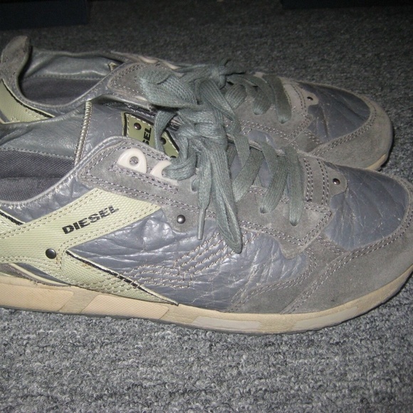 DIESEL 2007 "Lawndale" Sneakers 9.5 Grey/Olive - Picture 1 of 7